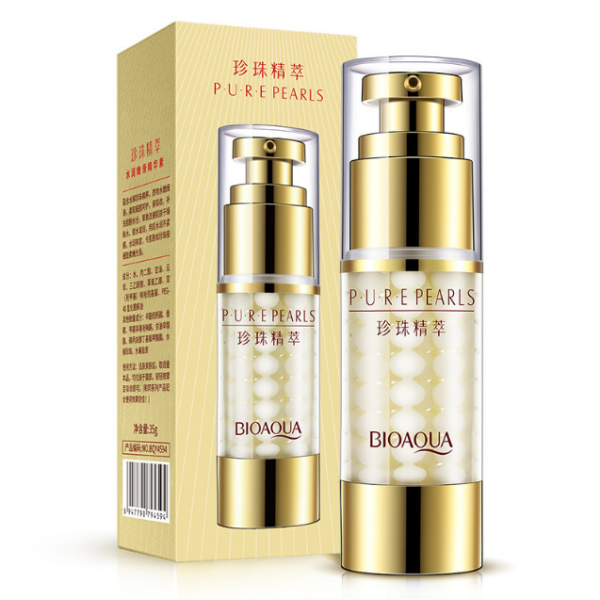 Крем - гель для кожи вокруг глаз Bioaqua Pure Pearls, с жемчугом, 35г