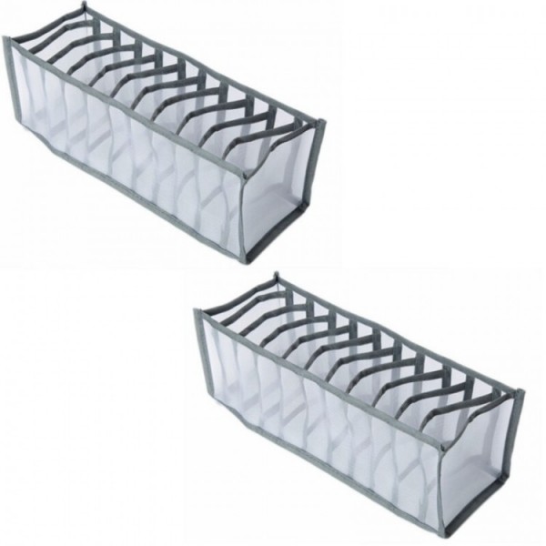 Органайзер для одягу та білизни з перегородками на 11 відділень, 12*33*12 см, 1 шт