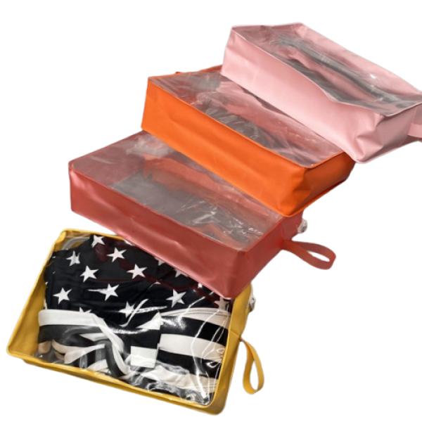 Органайзер для зберігання косметики/одягу на блискавці 16х24х7 см, 1 шт