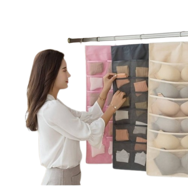 Органайзер подвесной в шкаф для нижнего белья, двусторонний 78х36 см