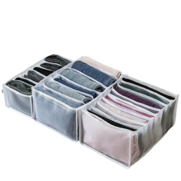 Органайзер для одягу та білизни з перегородками на 6 відділень, 32*32*12 см, 1 шт