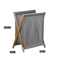 Кошик для зберігання одягу, іграшок, білизни, сумка органайзер для зберігання, 56,5х40х34 см