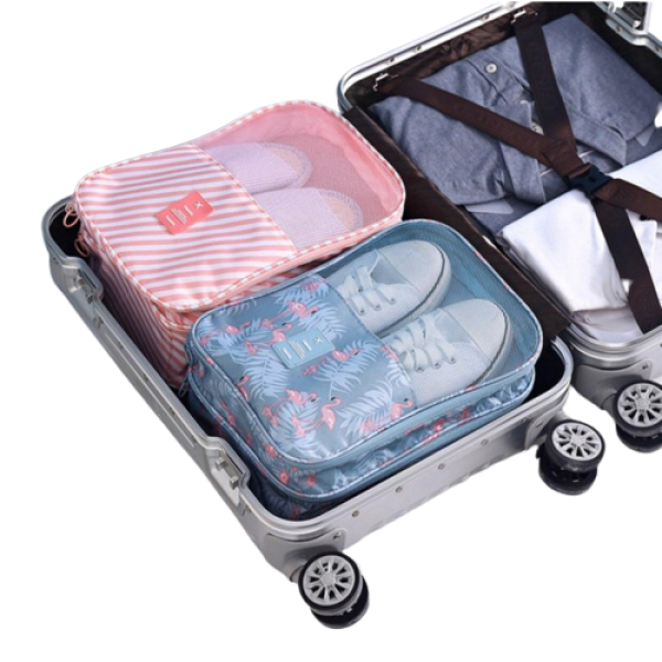 Сумка - чохол портативна для взуття на замку, подвійна