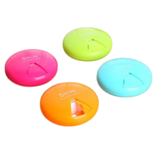 Органайзер круглий для таблеток на 7 відділень SMILE, круглий компактний кейс для таблеток на 7 відділень, 4 кольори