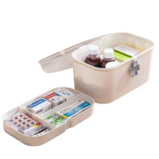Аптечка-органайзер для ліків, міні контейнер пластиковий для медикаментів (22х12х13см)