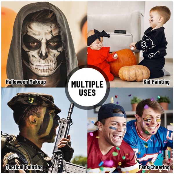 Помада матова чорна ibcccndc Eye Black Stick, матова чорна помада для гриму, 3,8 г