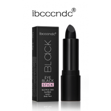 Помада матова чорна ibcccndc Eye Black Stick, матова чорна помада для гриму, 3,8 г