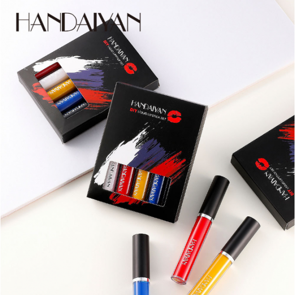 Блеск для губ Handaiyan DIY, набор матовых помад из 5 цветов Блеск для губ Handaiyan DIY, набор матовых помад из 5 цветов