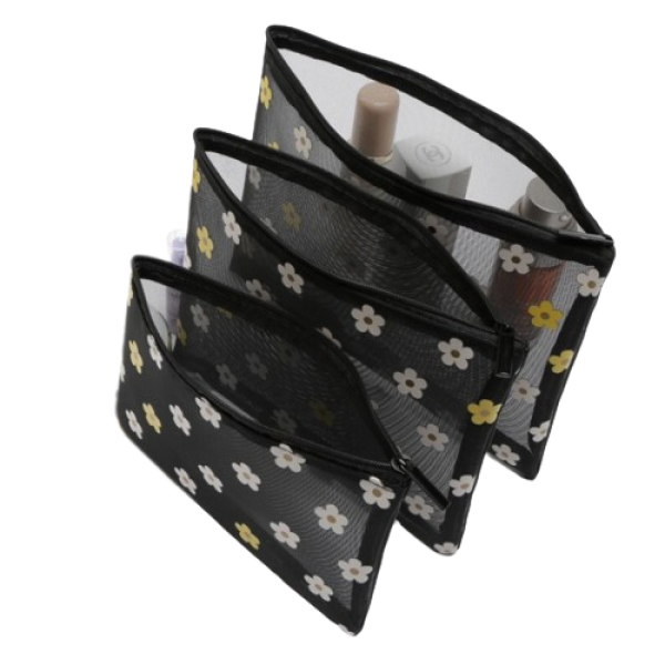 Косметичка сітчаста "Chamomile", різні розміри