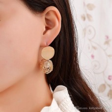 Серьги с жемчугом "Gold Section", 2 цвета