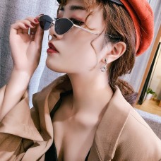 Сережки кафи - змійки "Silver Snake" зі стразами, 1 пара