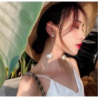 Серьги с большим жемчугом "Nude Pearls" 1 пара