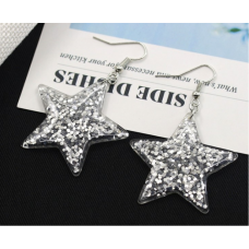 Серьги "Блестящий звездопад", 2 вида