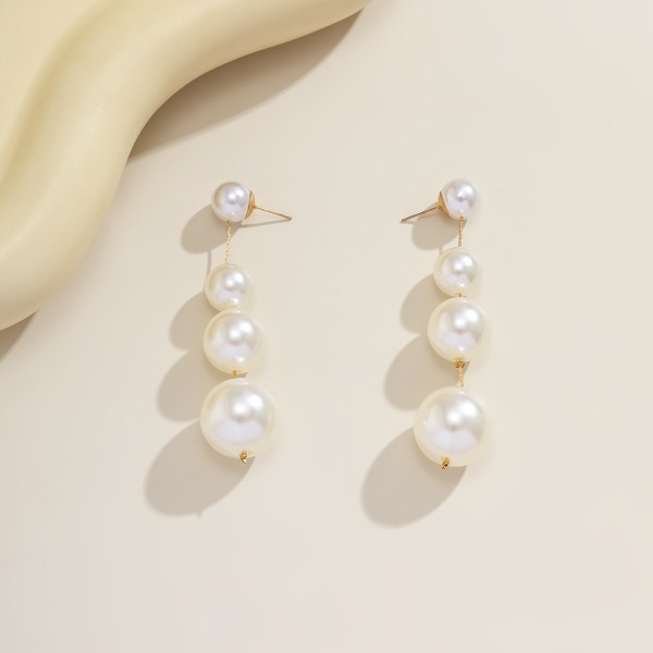 Серьги "Four Pearls", золото