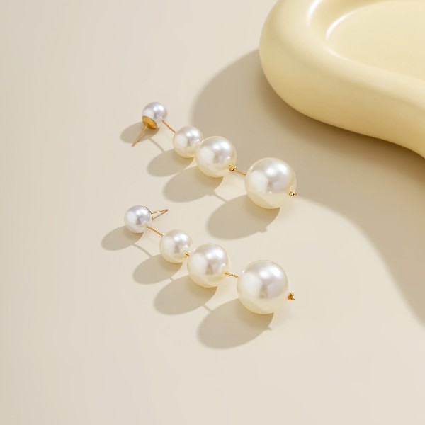 Серьги "Four Pearls", золото