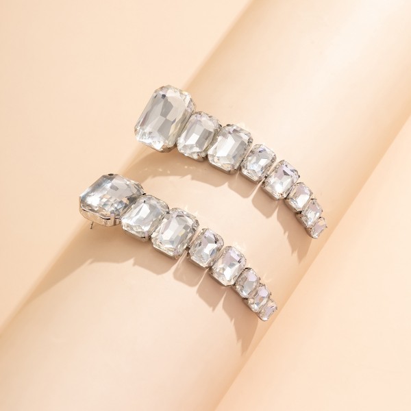 Серьги "String Of Diamonds", серебро Серьги "String Of Diamonds", серебро