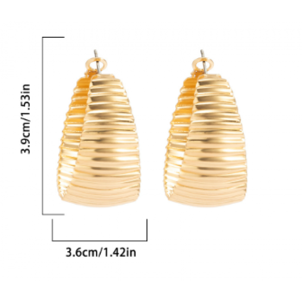 Сережки "Gold Carapace", золото