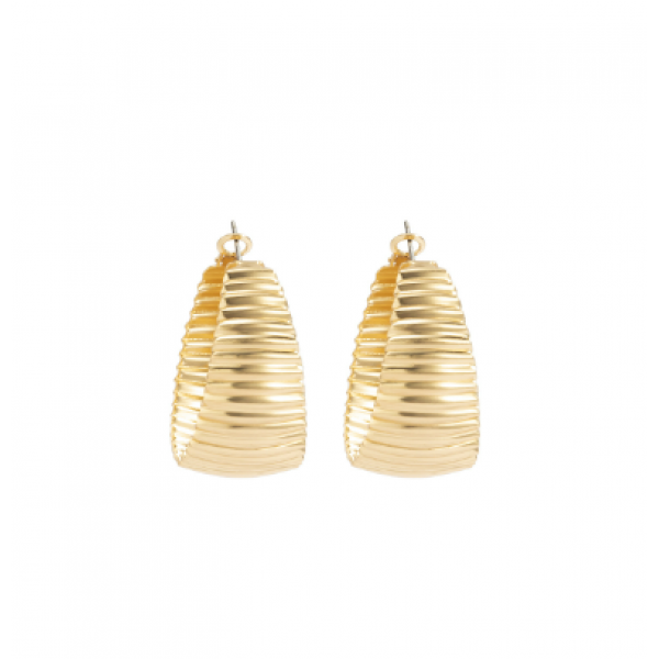 Сережки "Gold Carapace", золото