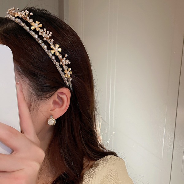 Обруч для волосся "Pearl Reef", золото Обруч для волосся "Pearl Reef", золото