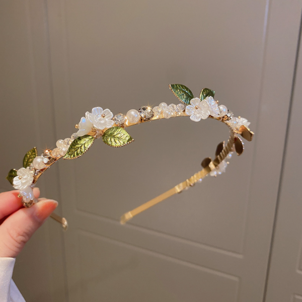 Обруч для волосся "Garden of Flowers", золото