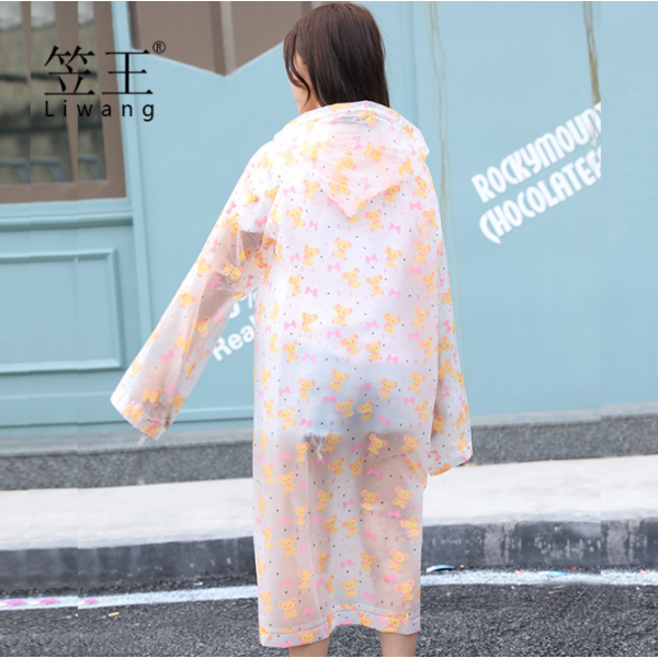 Дощовик універсальний з капюшоном RAINCOAT (140 х 70 см), візерунок ведмедики