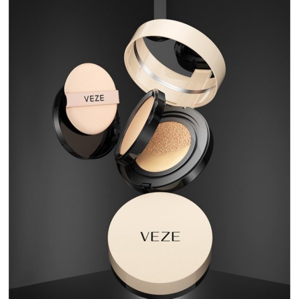 Кушон + пудра, 2 в 1, Veze Two in One Lightweight Concealer Air Cushion, тон 01 натуральний, 8х12 г
