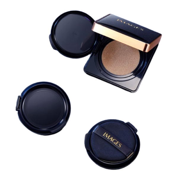 Кушон - консилер Images Gilding and Air Cushion Cream,  з SPF50, тон 02 слонова кістка, 15+15 г