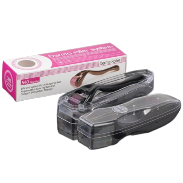 Мезоролер DRS, 0,5 мм, дерморолер, 540 голок, у пластиковому футлярі, титан