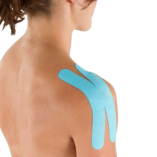 Тейп кінезіо Х-Pre-cut, 5 см, надрізаний, кінезіологічні Х- смужки Kinesiology Tape, (10 смужок по 23 см)