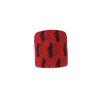 Бинт самоклеящийся эластичный Coban 5 см, красный с машинками, фиксирующий самоскрепляющийся, бинт кобан, аутоадгезийний бинт, 5 см х 4,5 м