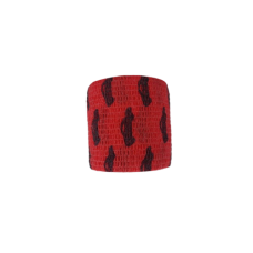 Бинт еластичний Coban 5 см, червоний з машинками, фіксуючий самозакріплюючий, бинт Кобан, самоклеючий, аутоадгезійний бинт, 5 см х 4,5 м