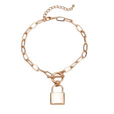 Браслет на ногу, анклет - замок "Padlock", анклет