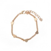 Браслет із сердечками "Heart Chain", золото