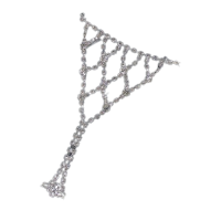 Браслет на руку "Exclusive bangle", зі стразами та каблучкою, 1 шт