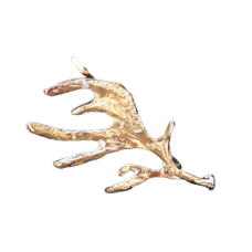 Невидимка оленячий ріг з перловою, 1 шт