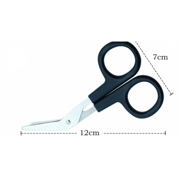Ножиці для розрізання тканини, бинтів, нержавіюча сталь, 12 см Ножиці для розрізання тканини, бинтів, нержавіюча сталь, 12 см
