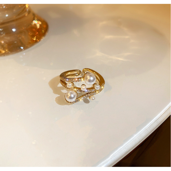 Кольцо с жемчугом "Pearls", золото