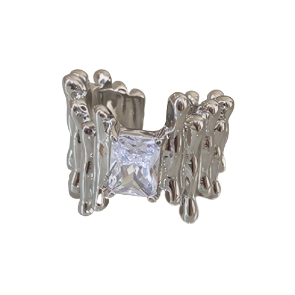 Кольцо с камнем "Silver Grow", серебро