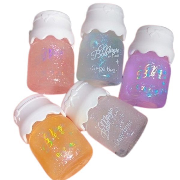 Увлажняющий блеск для губ Gege Bear Magic Bow Lip Gloss, увлажняющая маска для губ, 5 видов