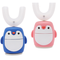 Дитяча ультразвукова зубна щітка - капа "Пінгвін", 6 - 12 років, два кольори