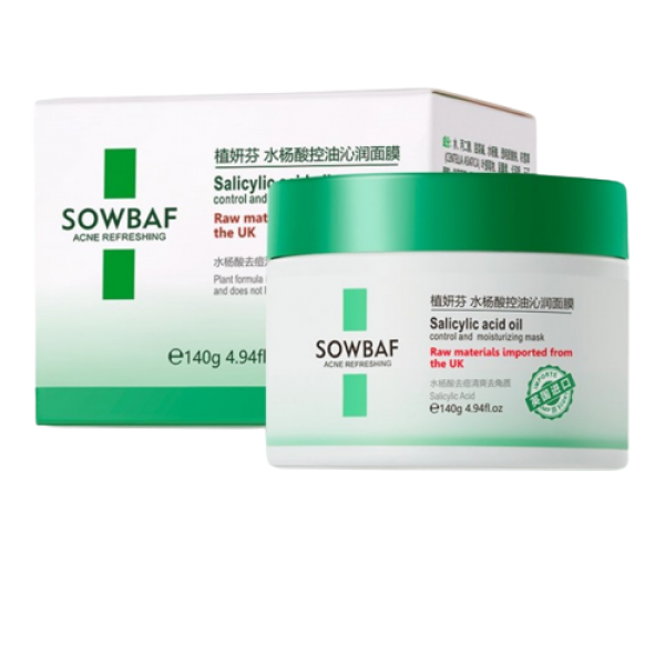 Маска для обличчя від акне, Sowbaf, 140 г