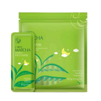 Маска ночная с зелёным чаем LAIKOU Matcha Sleeping Face Mask в порционных пакетиках, 15шт