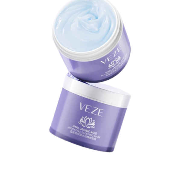 Маска зволожуюча, нічна, Veze Hyaluronic Acid Hydrating Sleeping Mask, з гіалуроновою кислотою, 100 г