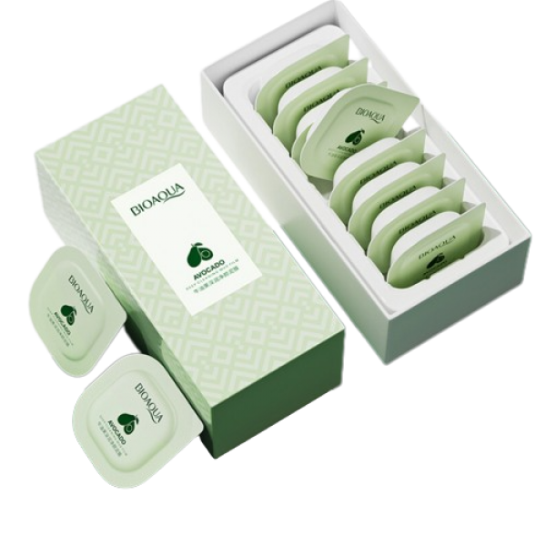 Маска для обличчя, очищаюча, Bioaqua Avocado Deep Cleansing Mud Film, з екстрактом авокадо, 8*5 мл