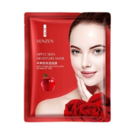 Тканевая маска для лица Venzen Apple Skin Moisture Mask с яблочным соком и гиалуроновой кислотой, 1 шт