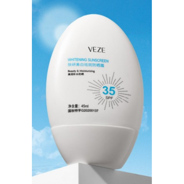 Сонцезахисний крем Veze Whitening Sunscreen SPF 35 PA++, 45 г