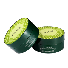 Патчи гидрогелевые для кожи вокруг глаз Bioaqua Green Elastic Moisturizing Eye Mask, с экстрактом водорослей мозуку, 60 шт