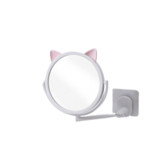 Дзеркало косметичне настінне, поворотне, для ванної, з вушками, 2 кольори