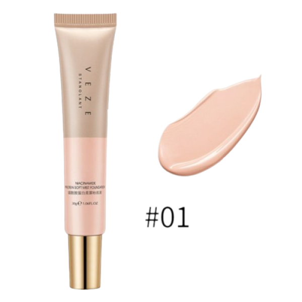 Тональний крем Veze Stanolant Niacinamide Protein Soft Mist Foundation, тон 01 натуральний, 30мл