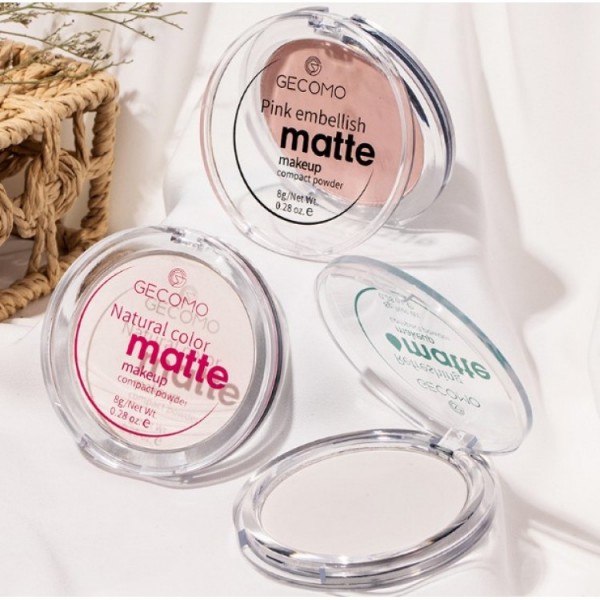 Пудра матова напівпрозора Gecomo Matte Powder, компактна пудра для макіяжу, 4 кольори Пудра матова напівпрозора Gecomo Matte Powder, компактна пудра для макіяжу, 4 кольори